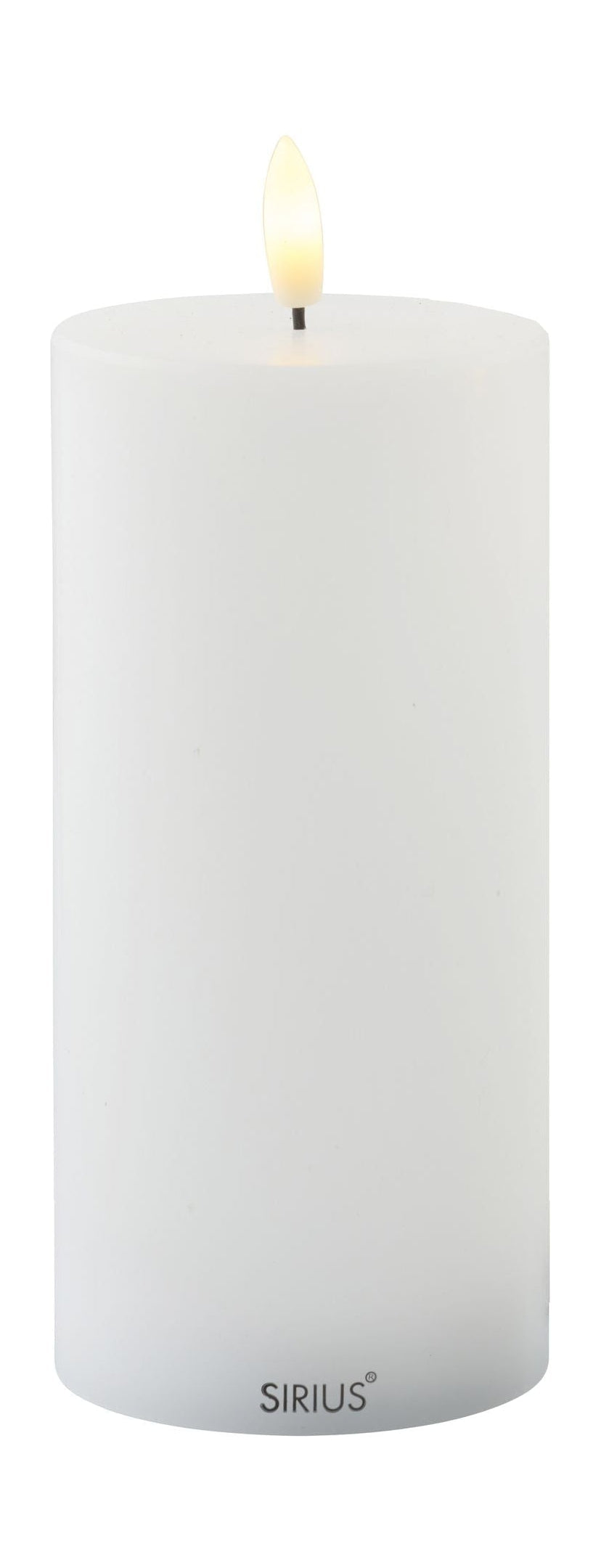 Sirius Sille ladattava LED -kynttilä valkoinen, Ø7,5x H15 cm