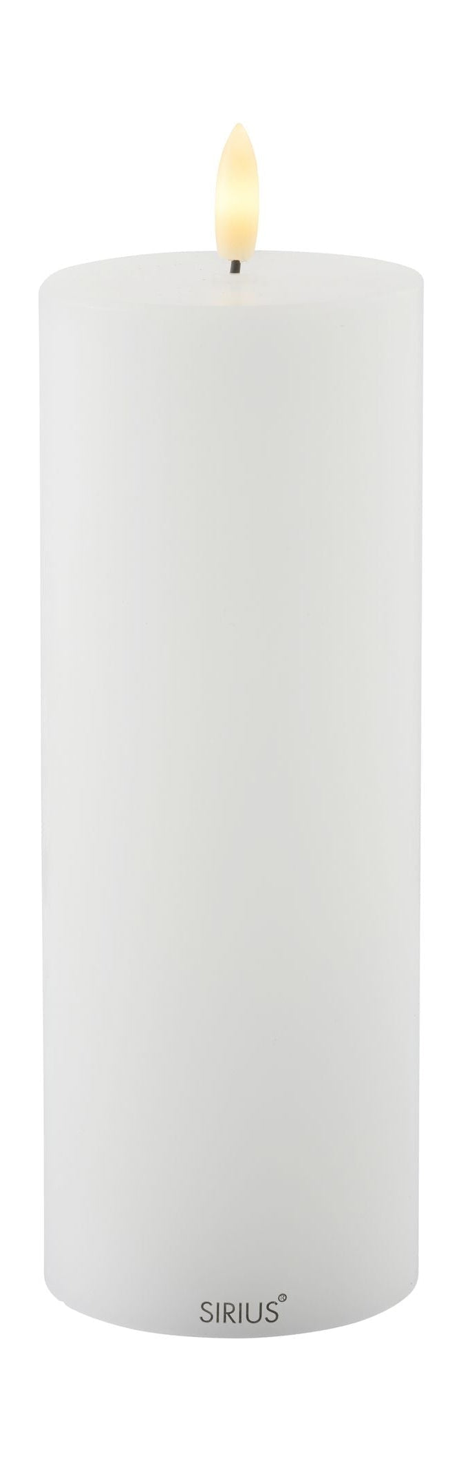 Sirius Sille oppladbar LED -stearinlyshvit, Ø7,5X H20 cm