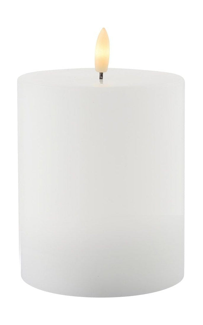 Sirius Sille ladattava LED -kynttilä valkoinen, Ø10x H12,5 cm