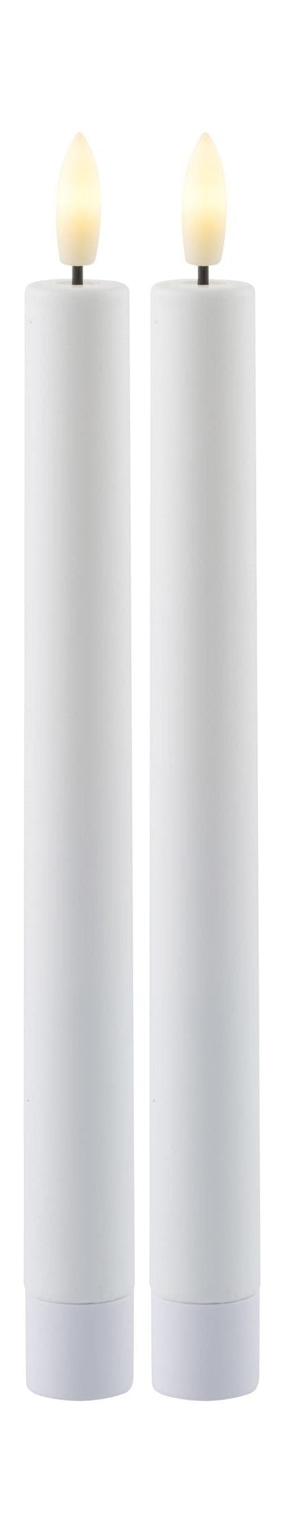 Sirius Sille oplaadbare kroon LED -licht 2 pc's. Wit Øx H 2,2x25 cm