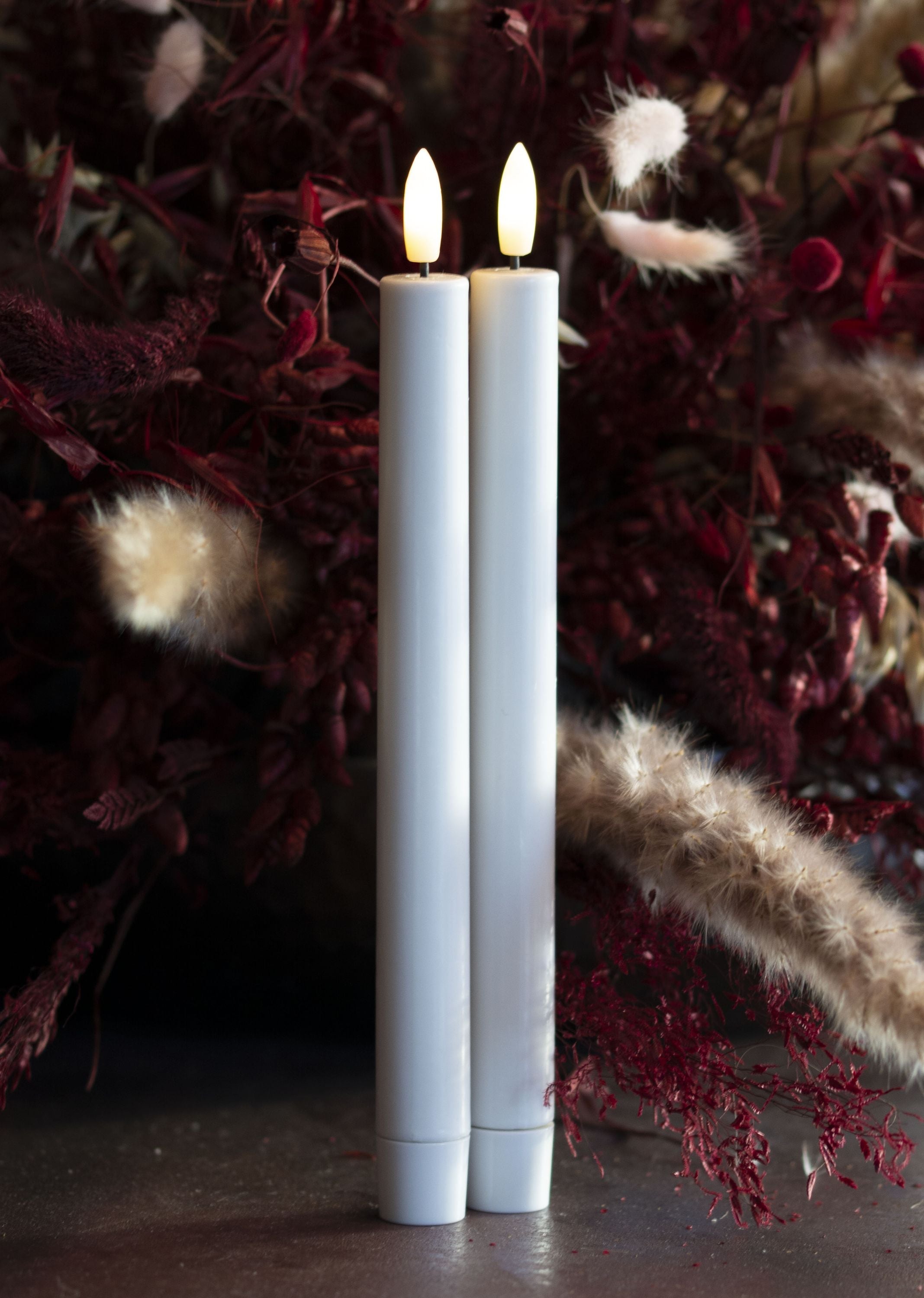 Sirius Sille ladattava kruunun LED -valo 2 kpl. Valkoinen Øx H 2,2x25 cm