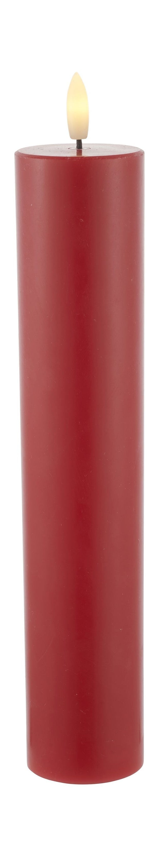 Sirius Sille LED CANDLE Ø5X H25CM, rosso