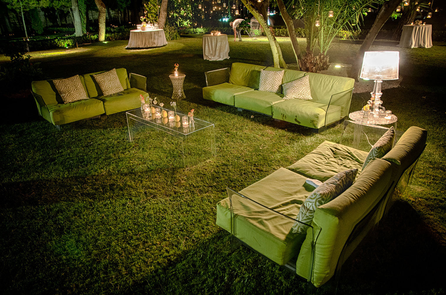 Kartell Pop Outdoor 3 -sits soffa Ikon, Orange