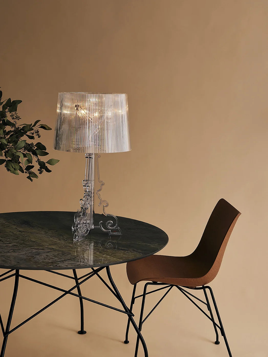 Kartell Bourgie Tischlampe, schwarz