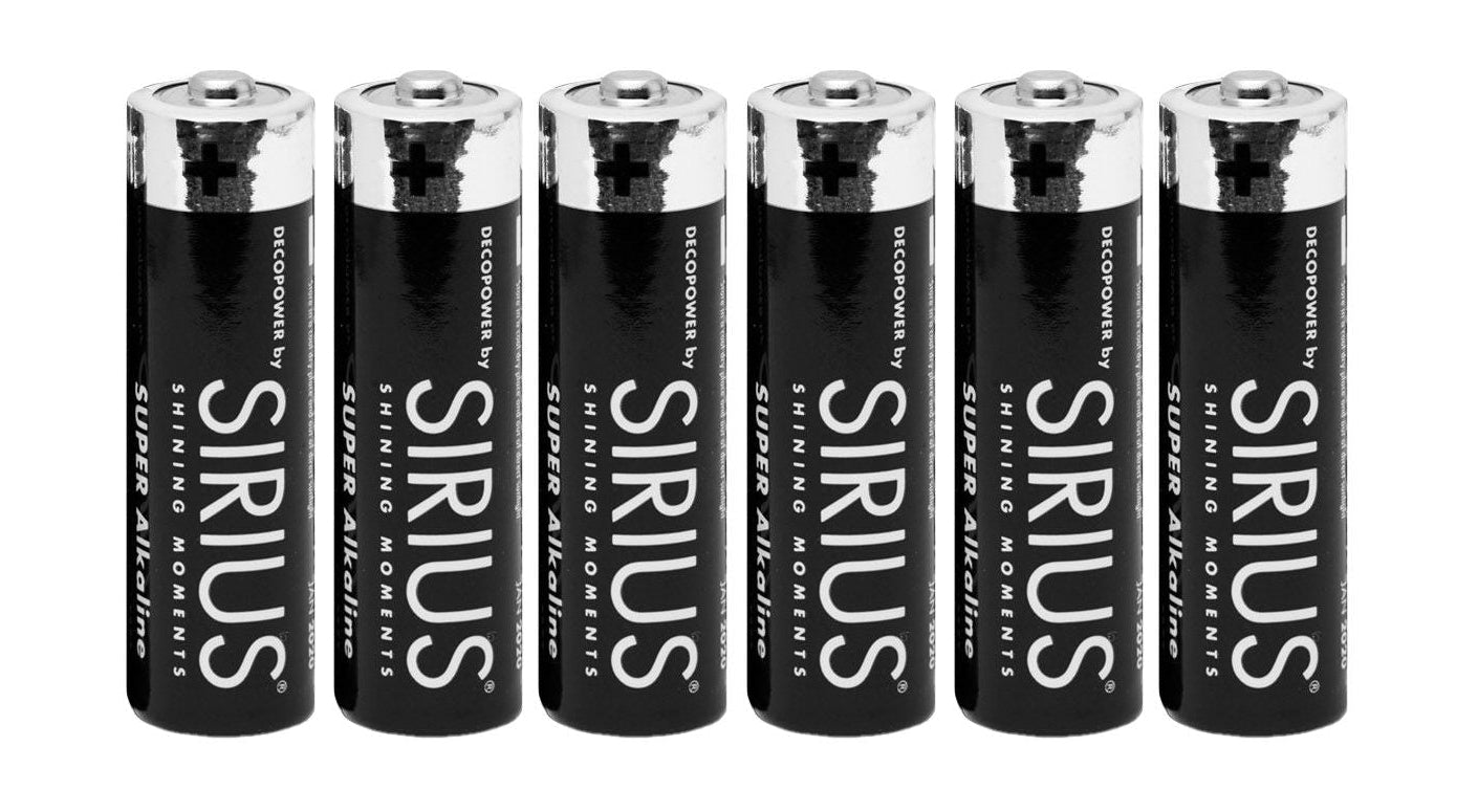 Batterie AA di alimentazione Sirius Deco, 6 pezzi set