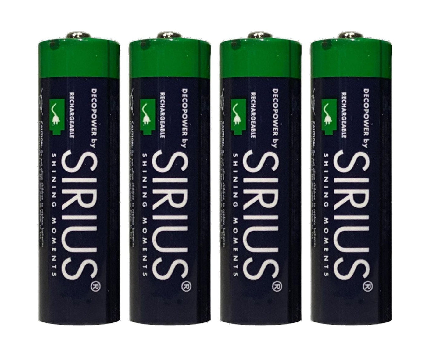 Sirius Deco Power Aa Rechargeable Batteries, 4 Pcs Set