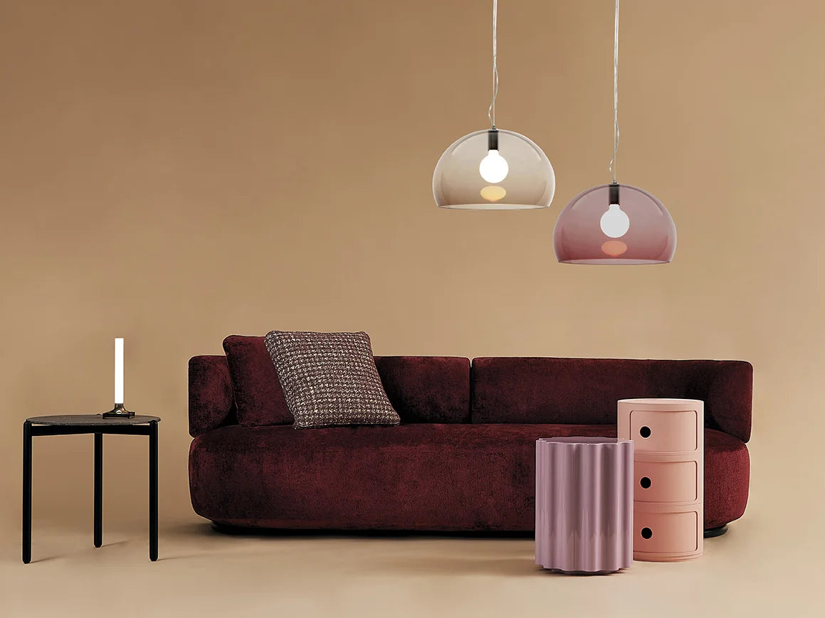 Table d'appoint Kartell Colonna, rose