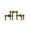 Stoff Nagel Candle Holder (Set With 3 Pcs), Bronzed Brass