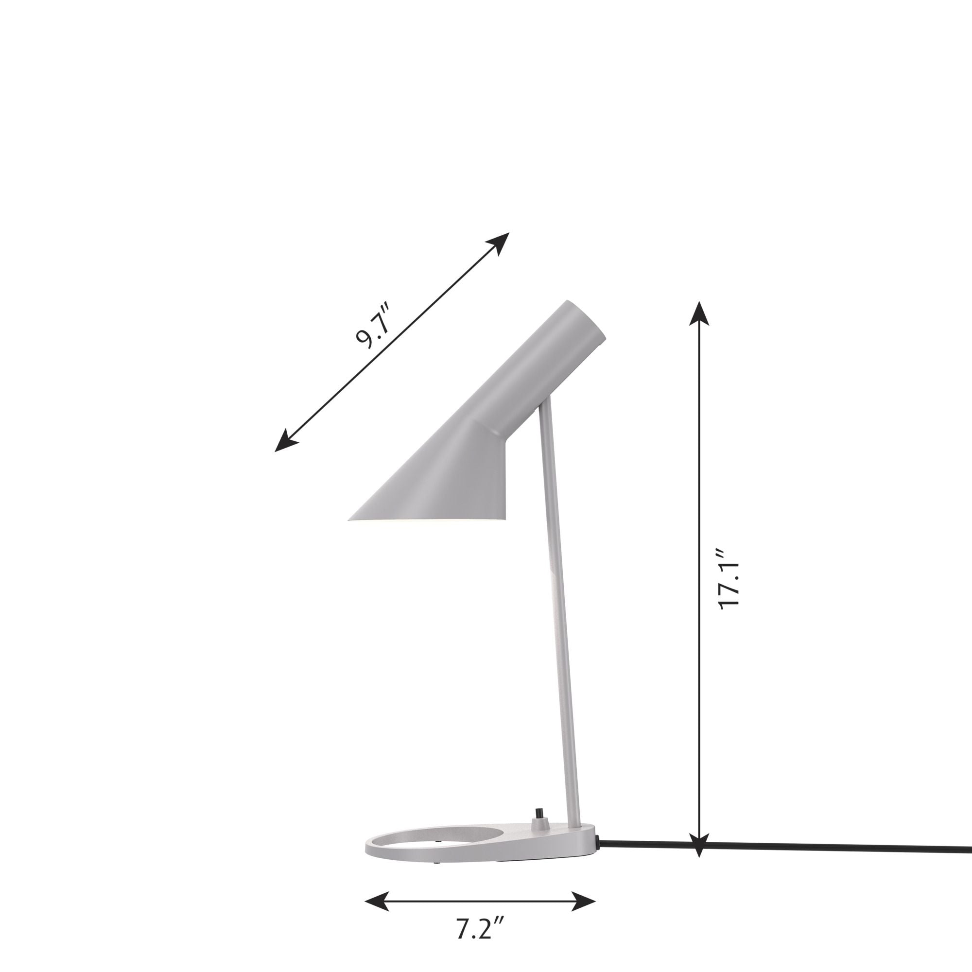 Louis Poulsen Aj table lampe mini v3, gris clair