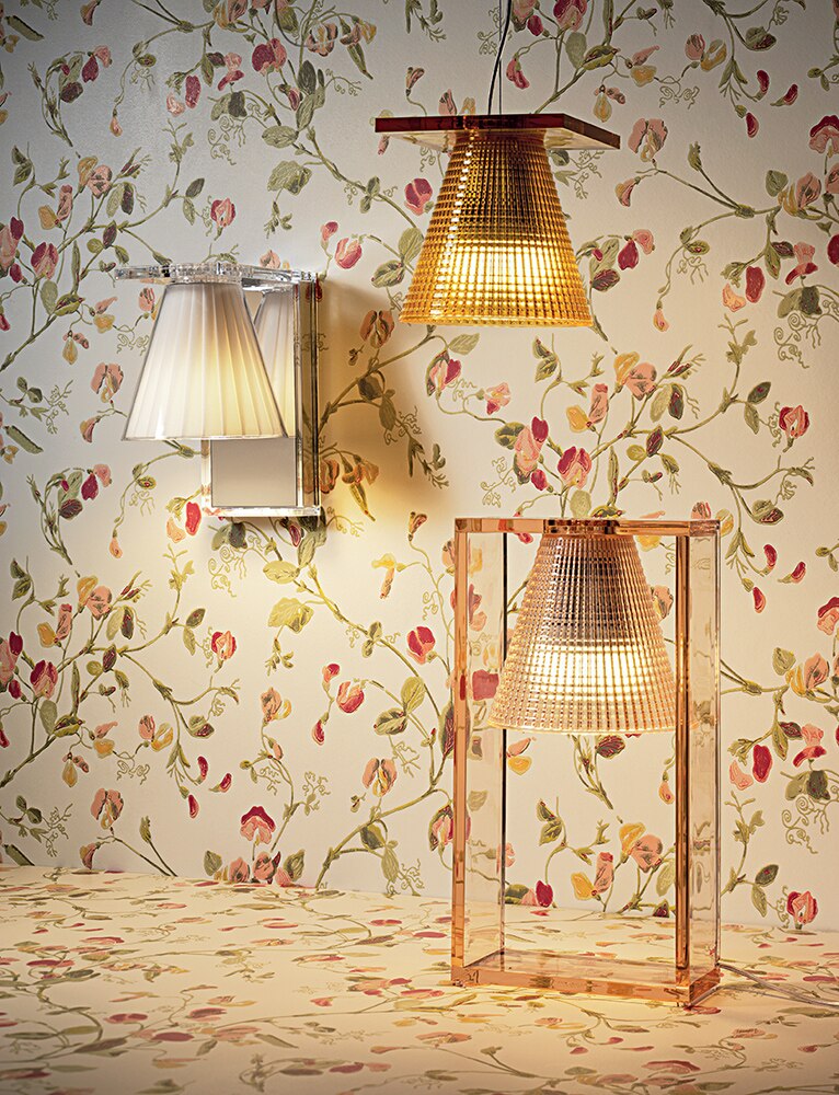 Kartell Lichtluftgewebewandlicht, Kristall