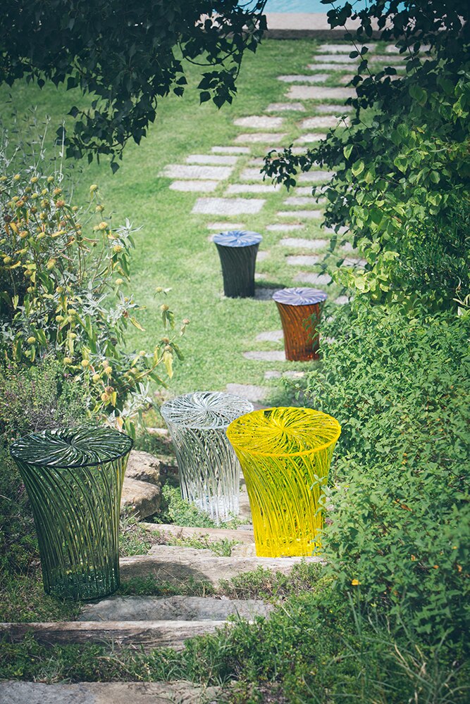 Table d'appoint Kartell Sparkle High, Amber