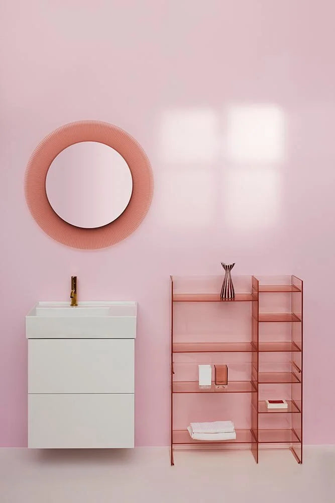 Kartell All Saints Mirror avec l'éclairage, ambre