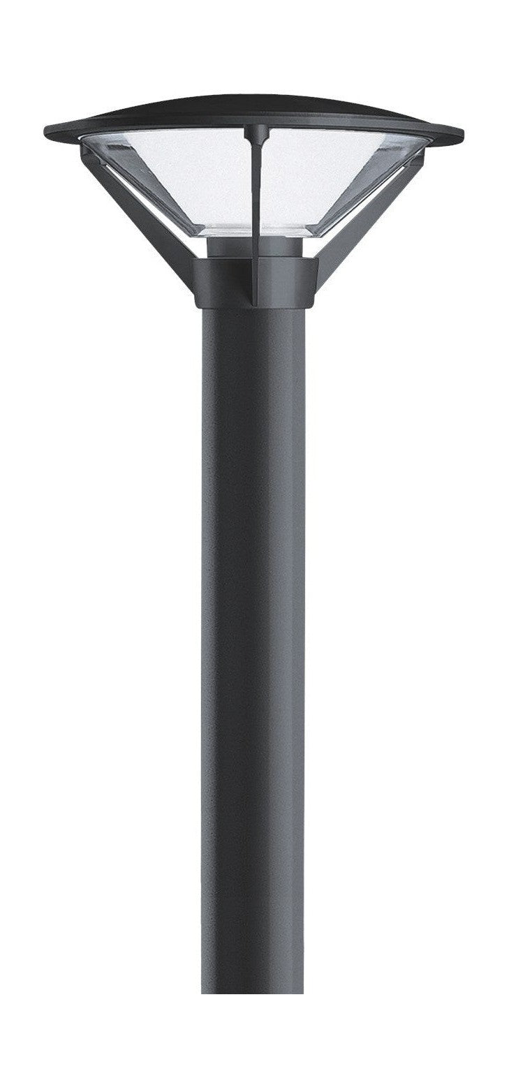 Louis Poulsen Kipp Bollard Classe I LED 4000 K 28 W Post con piastra di base, grigio grafite