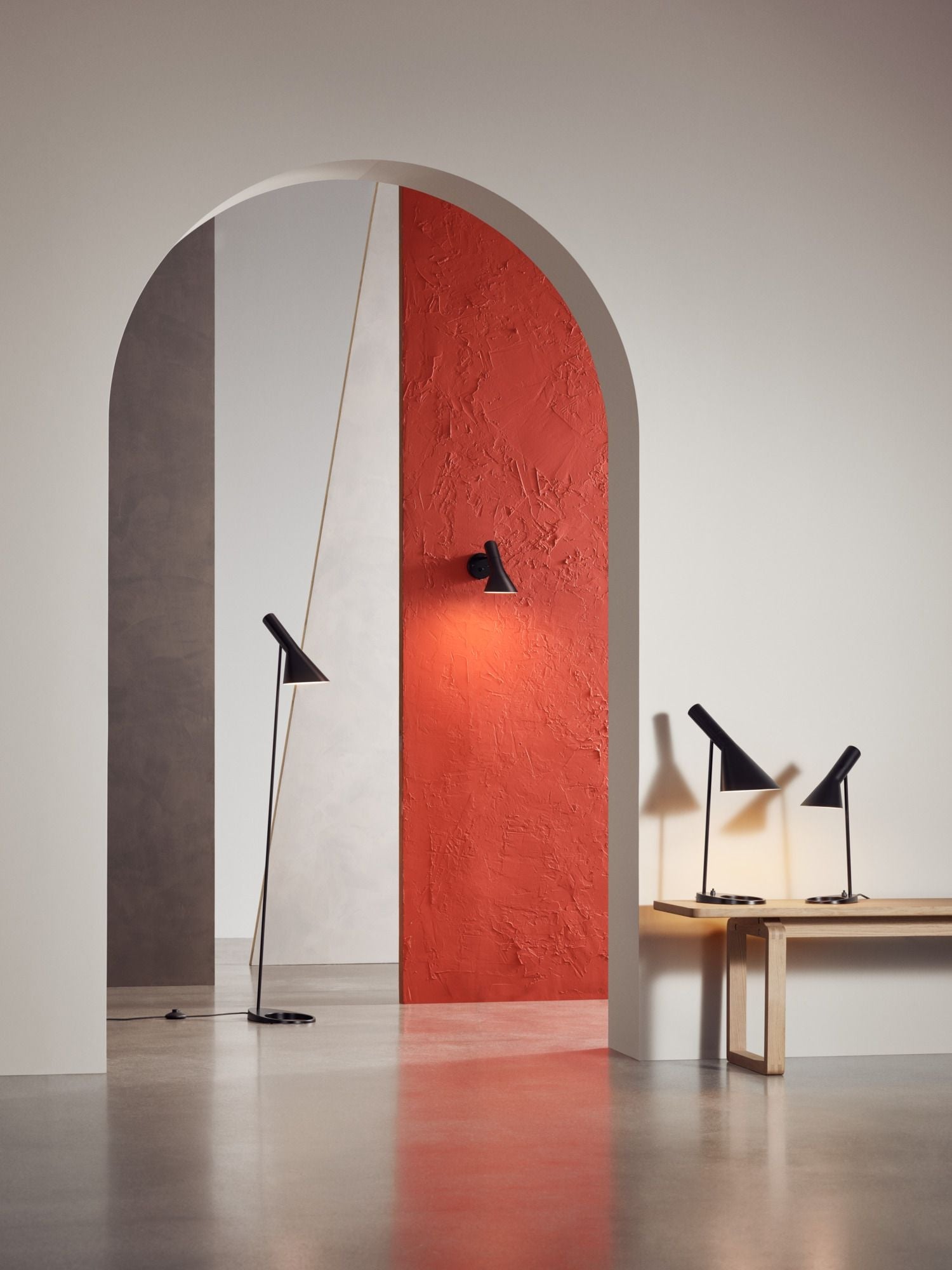 Louis Poulsen Aj Wall Lamp V3, Rusty Red