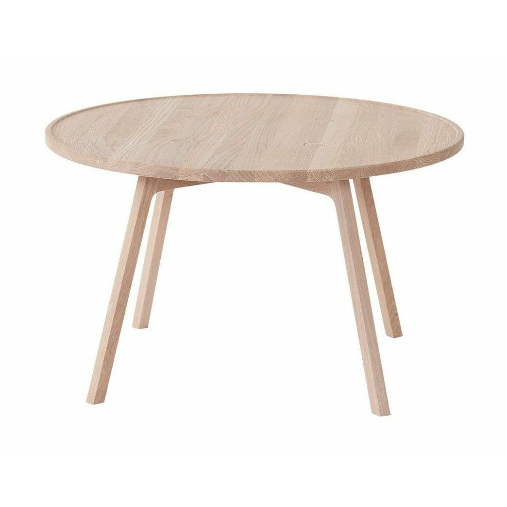 Andersen Furniture Table basse C2 chêne pigmenté blanc, Ø 80 cm