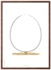 Brainchild the Egg Design Sketch Poster Frame fatto di legno scuro 30x40 cm, sfondo bianco