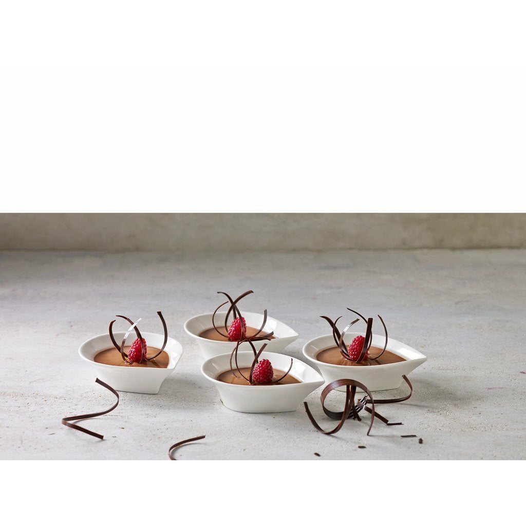 Blomsterbergs Drop bowls wit 4 pc's., 13 cm
