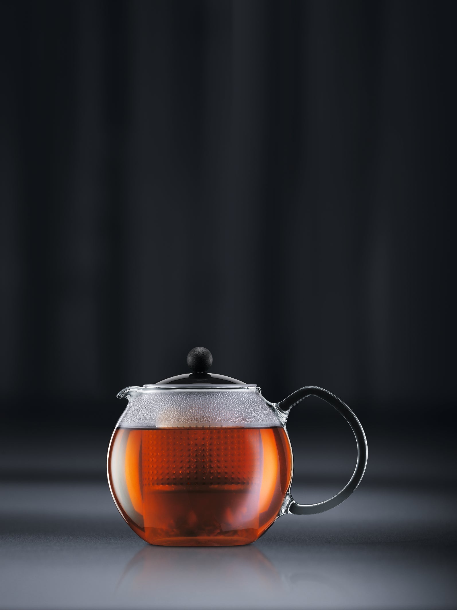 Bodum Assam Tea Maker con manico in vetro e coperchio colorato, L: 11,9 cm