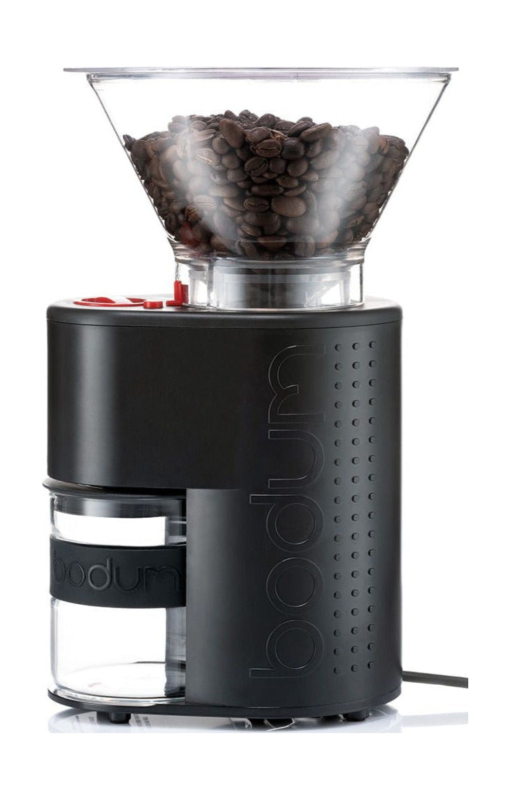 Bodum Bistro elektrische koffiemolen met conische grinder, zwart