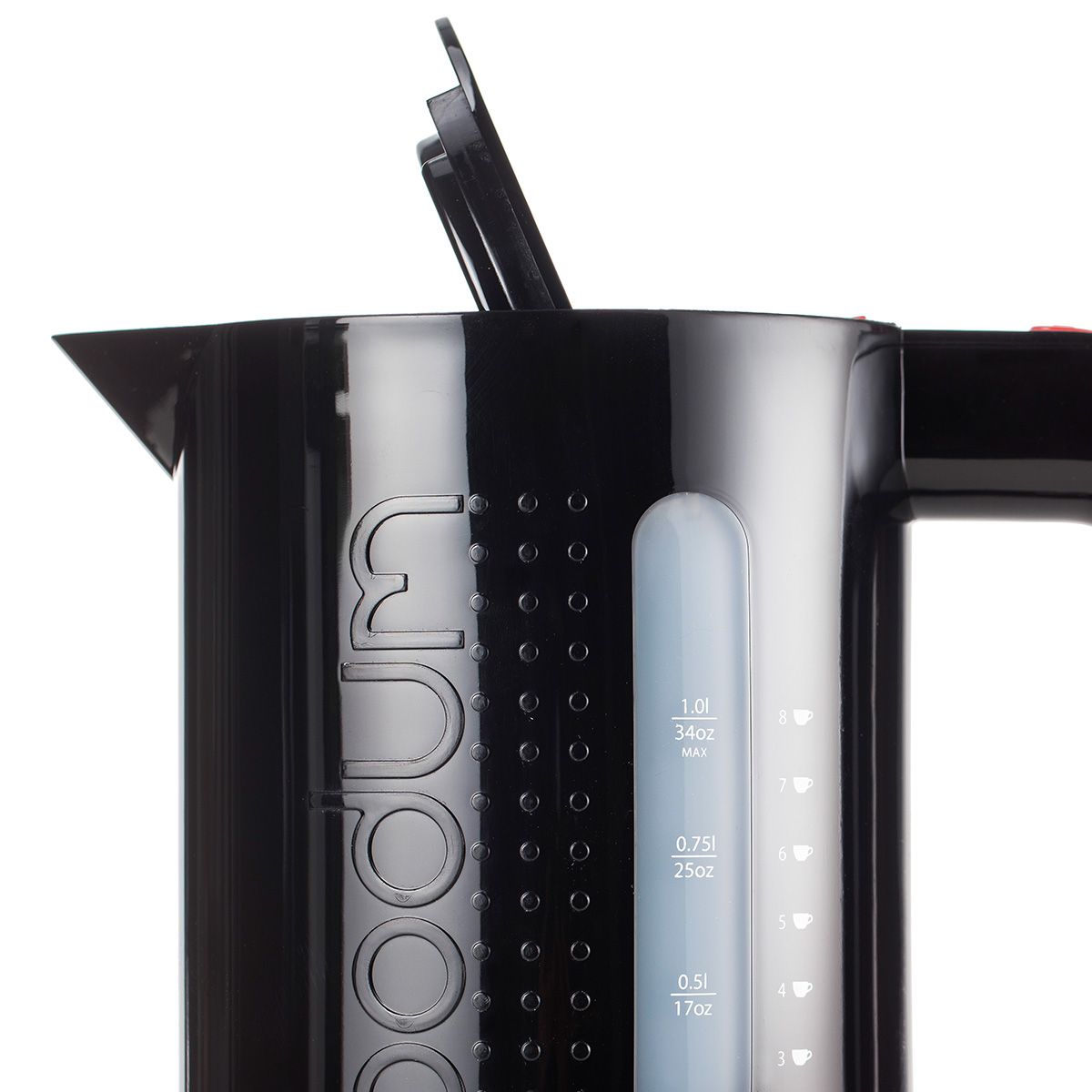 Bodum Elektrischer Bistro-Wasserkocher 1 L, Schwarz