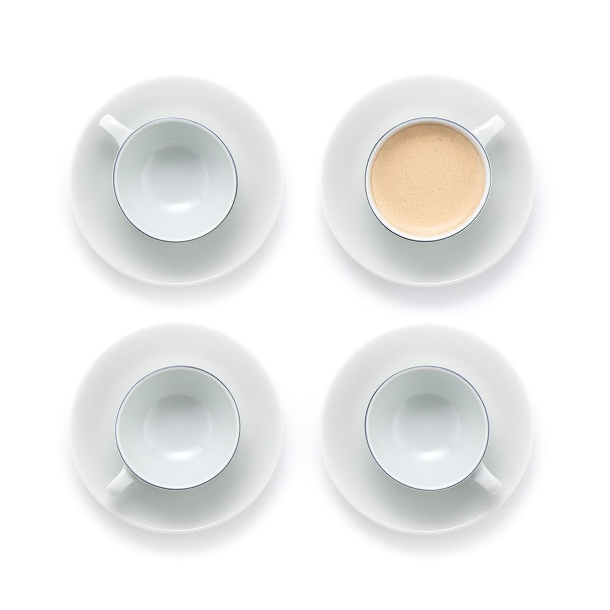 Bodum Blå espresso cup og tallerken sæt, 4 stk.