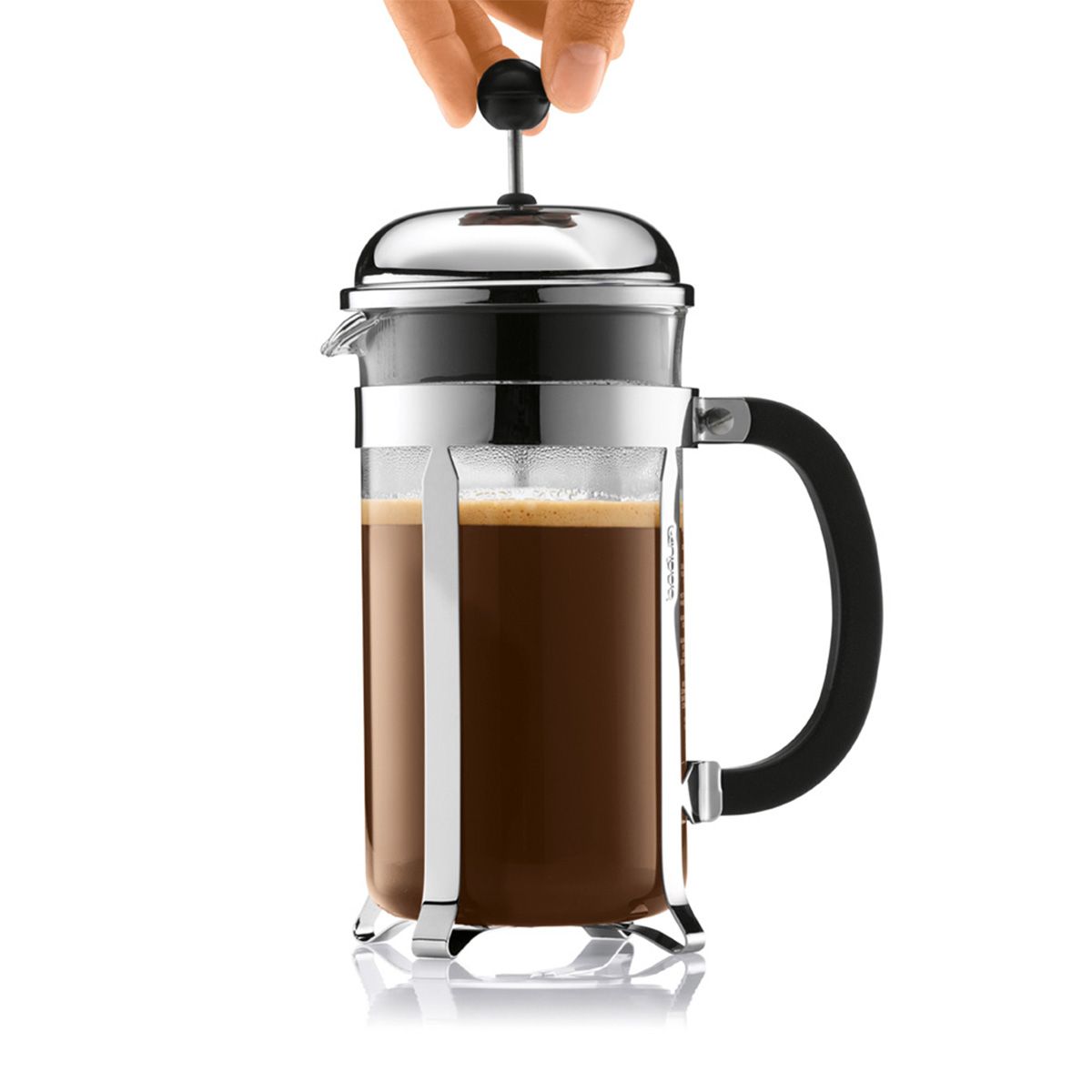 Bodum Chambord Coffee Maker W 0.14 Cm Chrome 1 L, 8 Cups