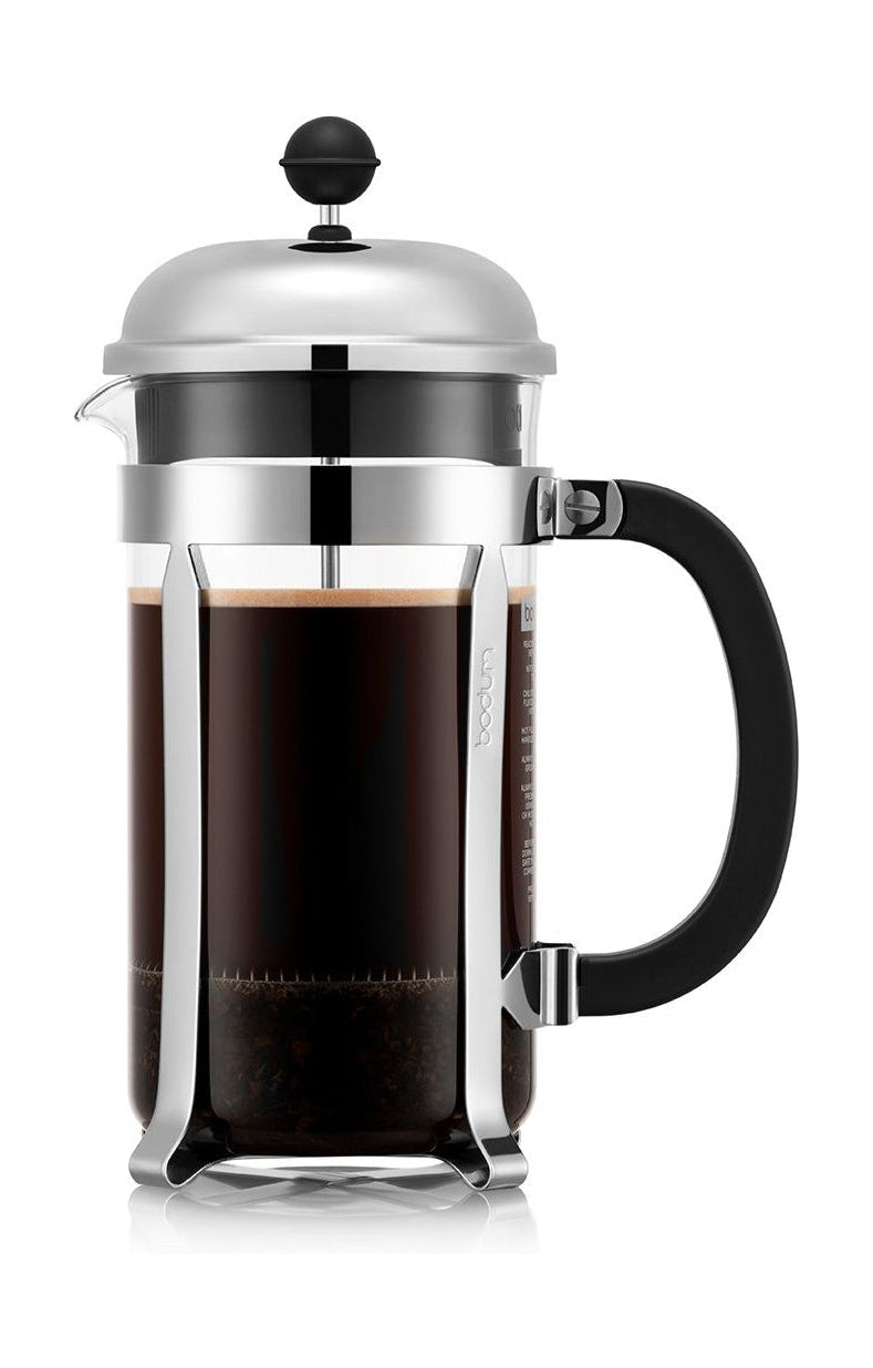 bodum Chambord kaffemaskine med 0,14 cm krom 1 l, 8 kopper