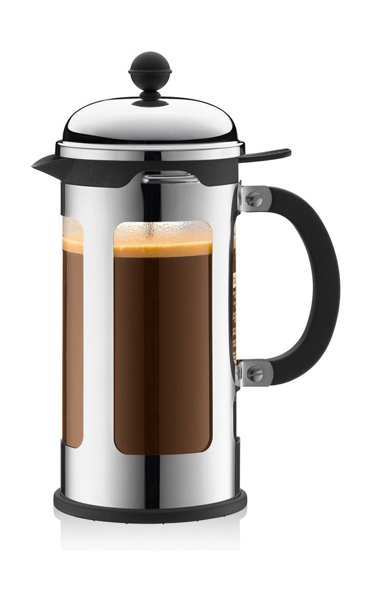 Bodum Chambord kaffebryggare B: 0,18 cm krom 1 L, 8 koppar