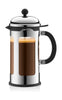 Bodum Chambord Coffee Maker B: 0.18 Cm Chrome 1 L, 8 Cups