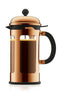 Bodum Chambord -kahvinkeitin ruostumattomasta teräksestä B: 0,18 cm 1 l, 8 kuppia