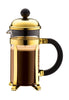 Bodum Chambord -koffiezetapparaat roestvrijstalen goud 0,35 l, 3 kopjes