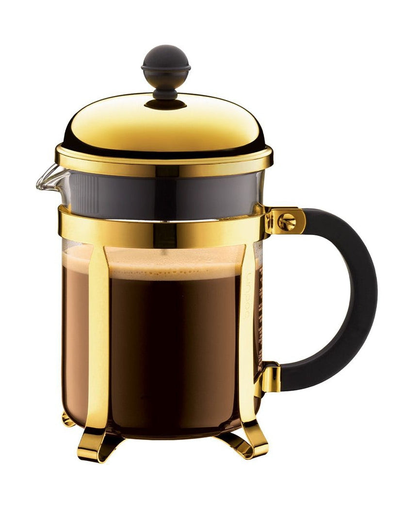 BODUM CHAMBORD CAFFACH CAFFACHE GOLD in acciaio inossidabile 0,5 L, 4 tazze
