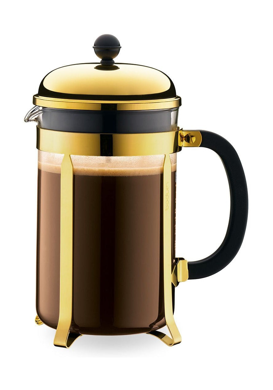 bodum Chambord kaffemaskine rustfrit stål guld 1,5 L, 12 kopper