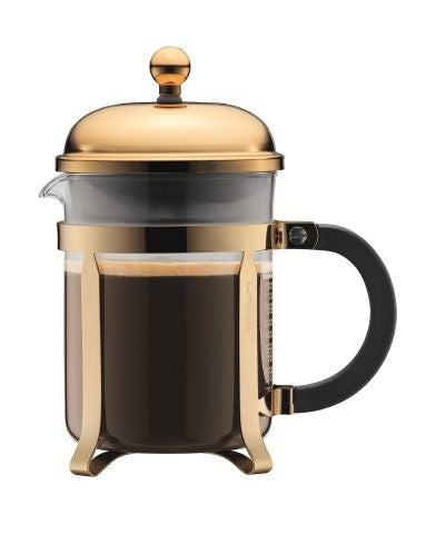 Bodum Chambord Kaffeemaschine Vergoldeter Stahl Gold 0,5 L, 4 Tassen