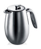 Bodum Columbia Double Wall Coffee Matty Chrome, 3 tazze