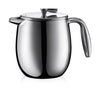 Bodum Columbia Double Wall Coffee Matty Chrome, 4 tazze