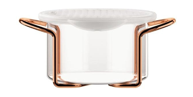 Bodum Kuuma kattilas asetettu lasikulho silikoni -kannen kuparilla, 0,25 litraa