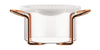 Bodum Hot Pot Set Glass Bowl With Silicone Lid Copper, 0.25 L