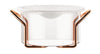 Bodum火锅套装玻璃碗和硅盖铜，1 L
