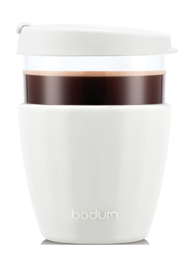 Bodum Joycup Reisebecher Glas cremefarben, 0,4 L