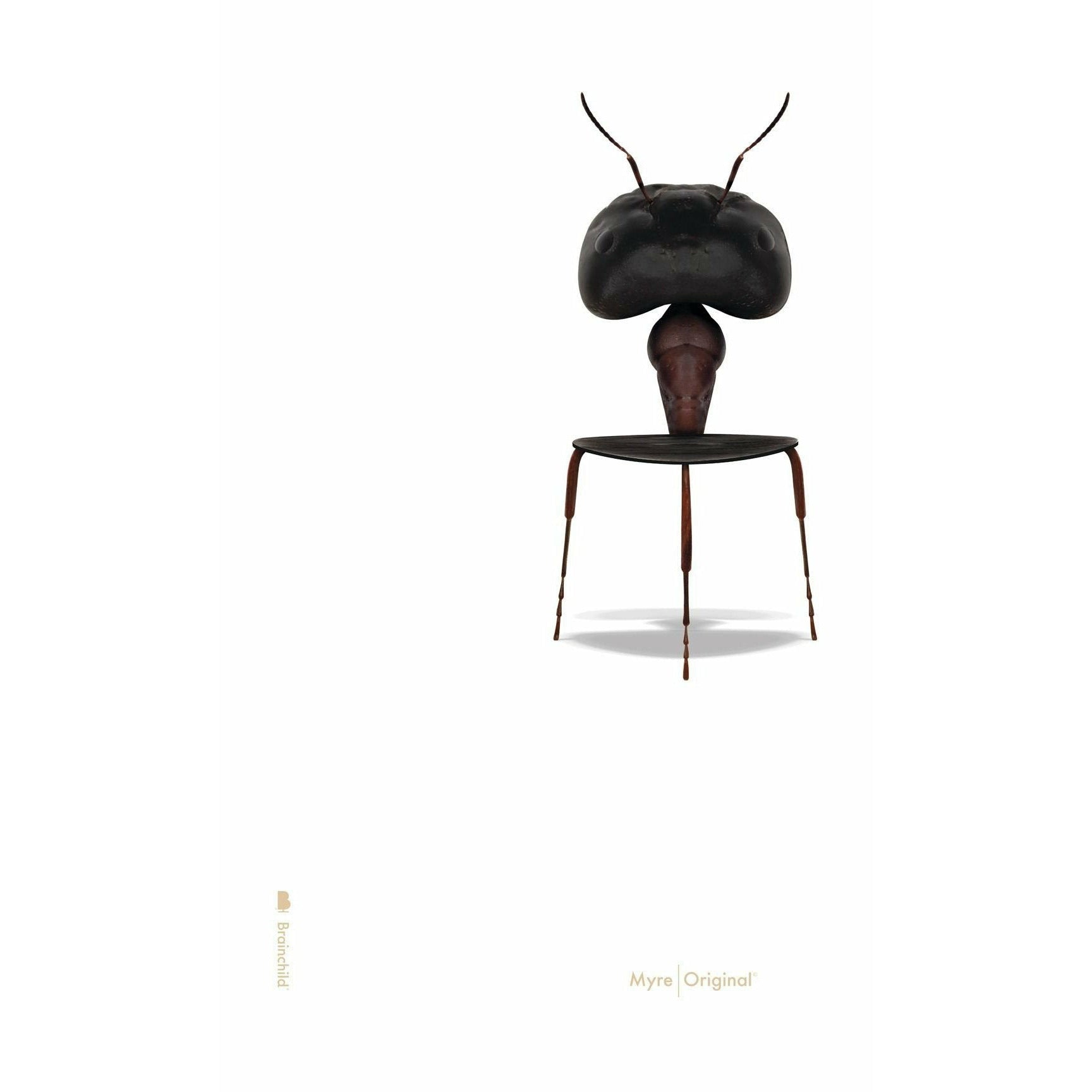 Brainchild Ant Classic Affisch utan ram 30x40 cm, vit bakgrund