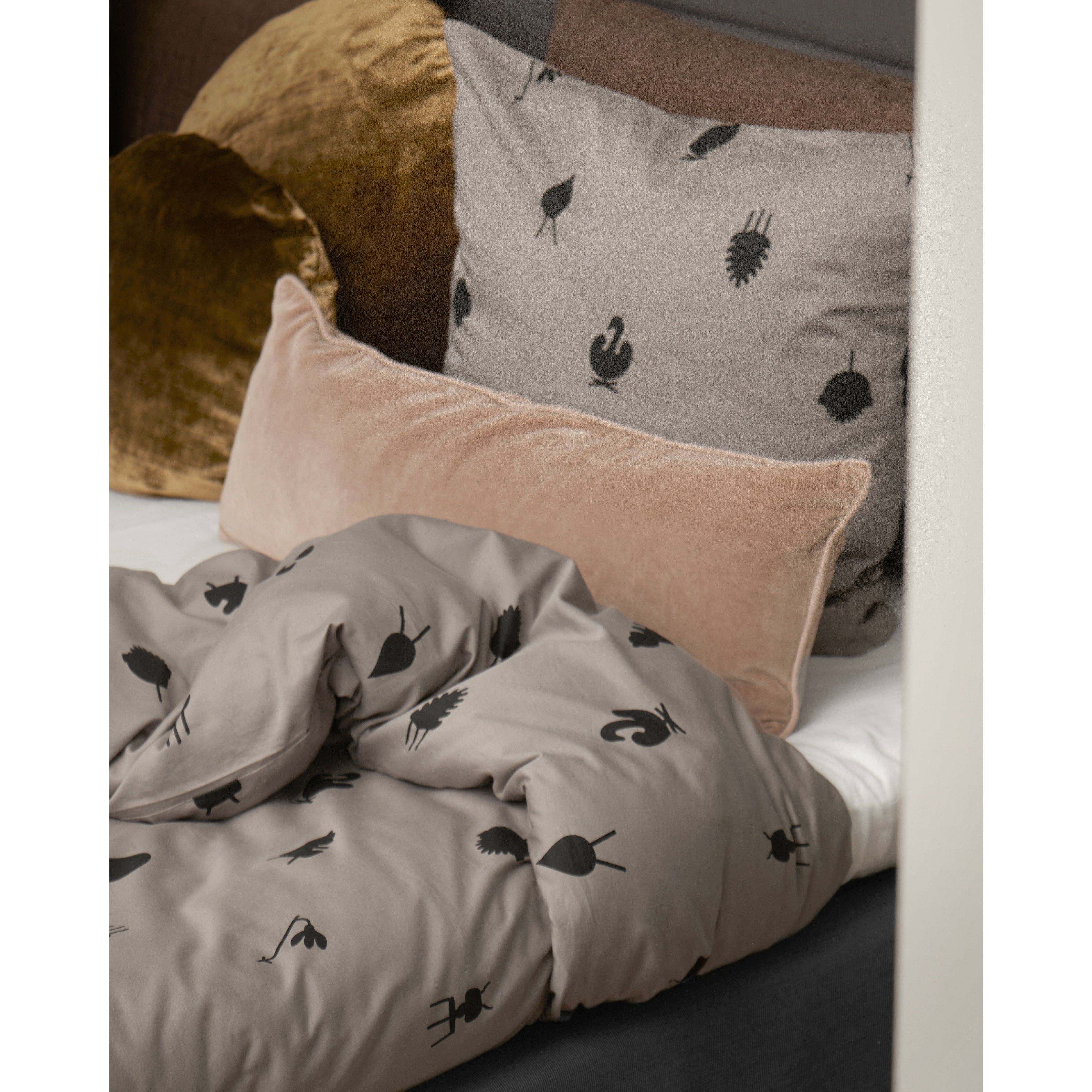 Brainchild Bed Pellavasuunnittelukuvakkeet 140x200 cm, taupe