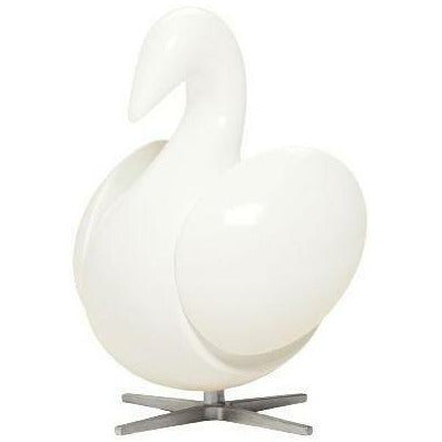 Brainchild De la figure en bois de cygne en acajou blanc, base en acier