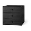 Audo Copenhagen Frame 49 Module With Three Drawers, Black