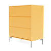 Montana Carry Dresser With Legs, Acacia/Matt Chrome