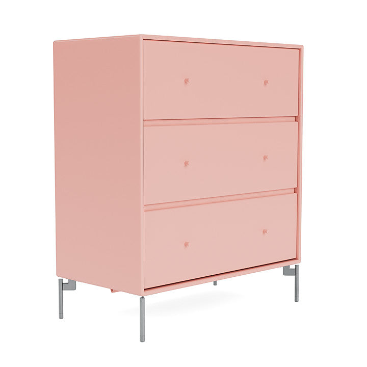 Montana Carry Dresser With Legs, Ruby/Matt Chrome