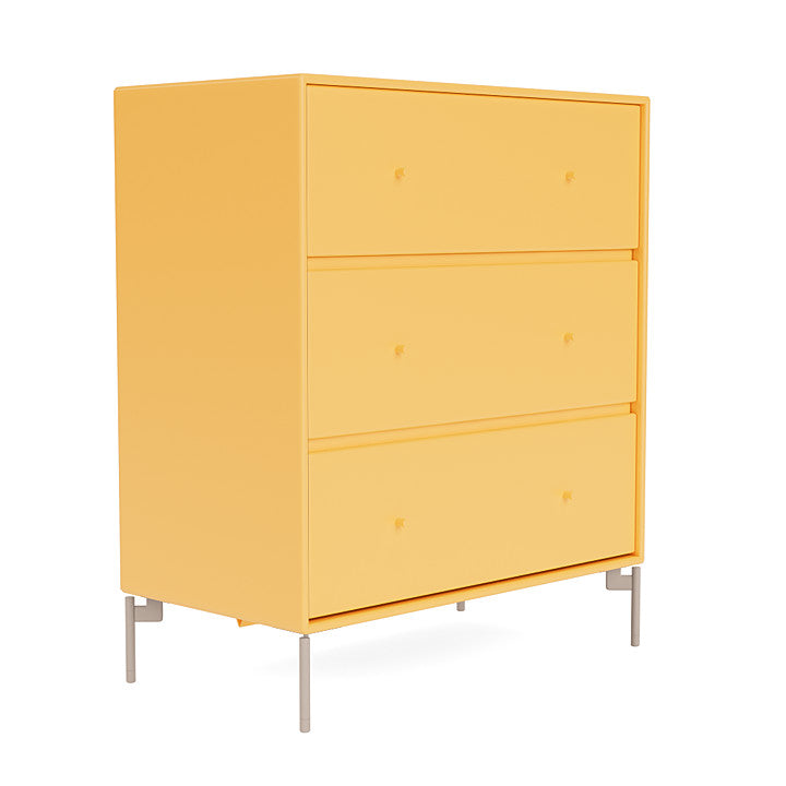 Montana Carry Dresser With Legs, Acacia/Mushroom