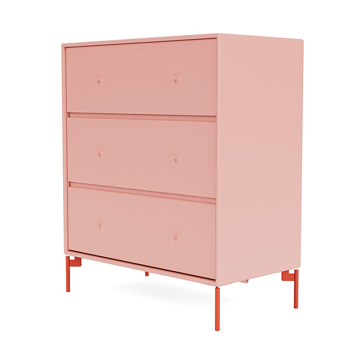 Montana Carry Dresser With Legs, Ruby/Rosehip