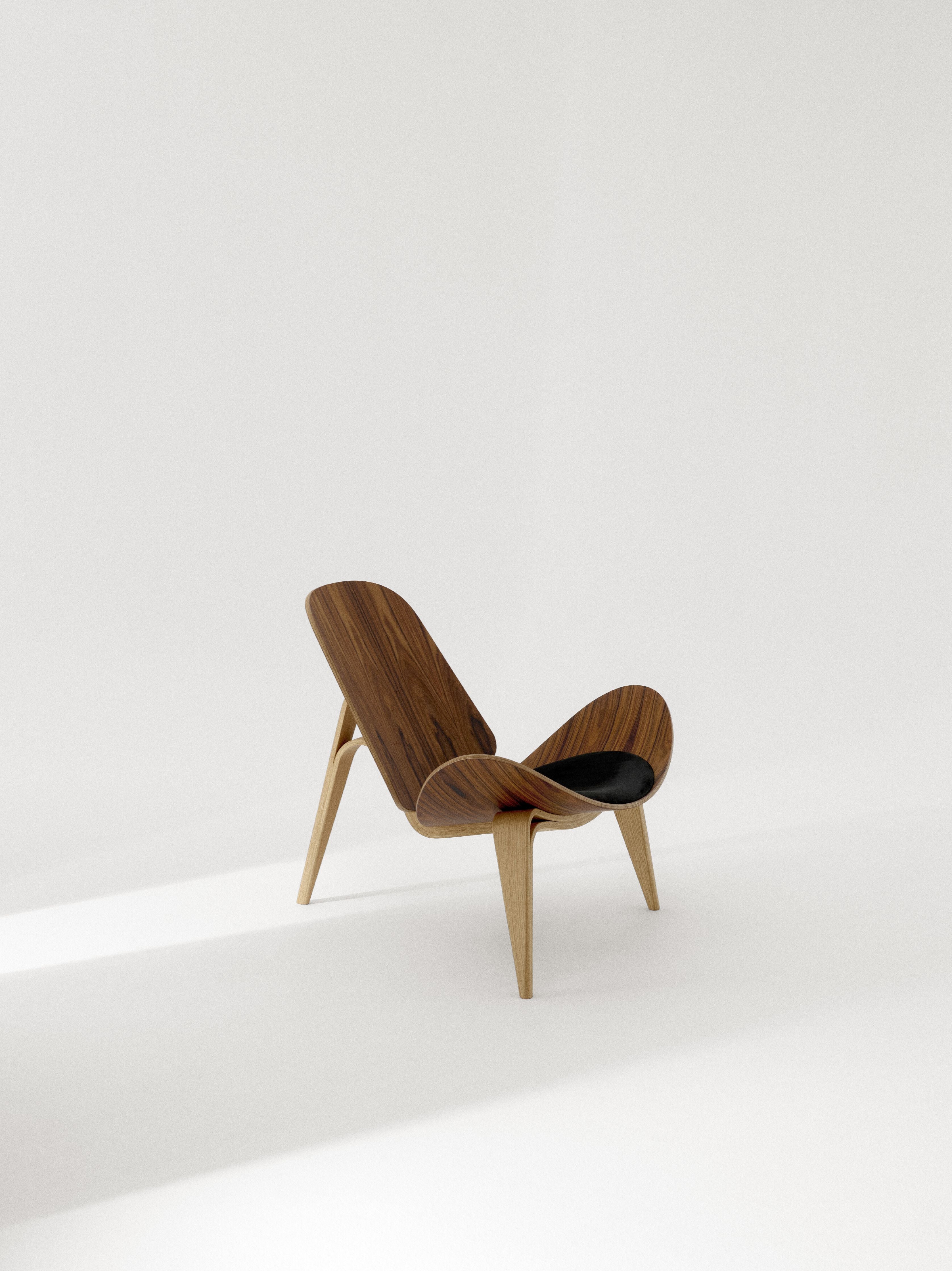 Carl Hansen CH07 Shell Sedia con imbottitura del sedile, 60 ° anniversario