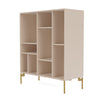 Montana Compile Decorative Shelf With Legs, Clay/Brass